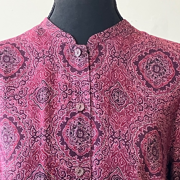 Vintage maroon, magenta and wine colored cropped pants set - Picture 7 of 8